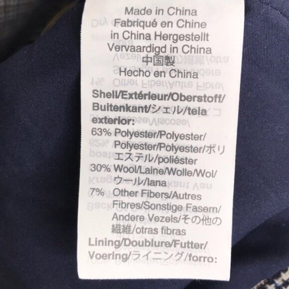 Madewell Dorset Wool Blazer in Blue Plaid Size Medium - Picture 8 of 8